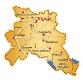 Карта Клецкого района